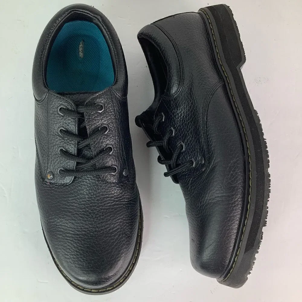 Dr. Scholl’s Harrington II Slip Resistant Work Oxford Black Lug Men’s Sz 11.5M